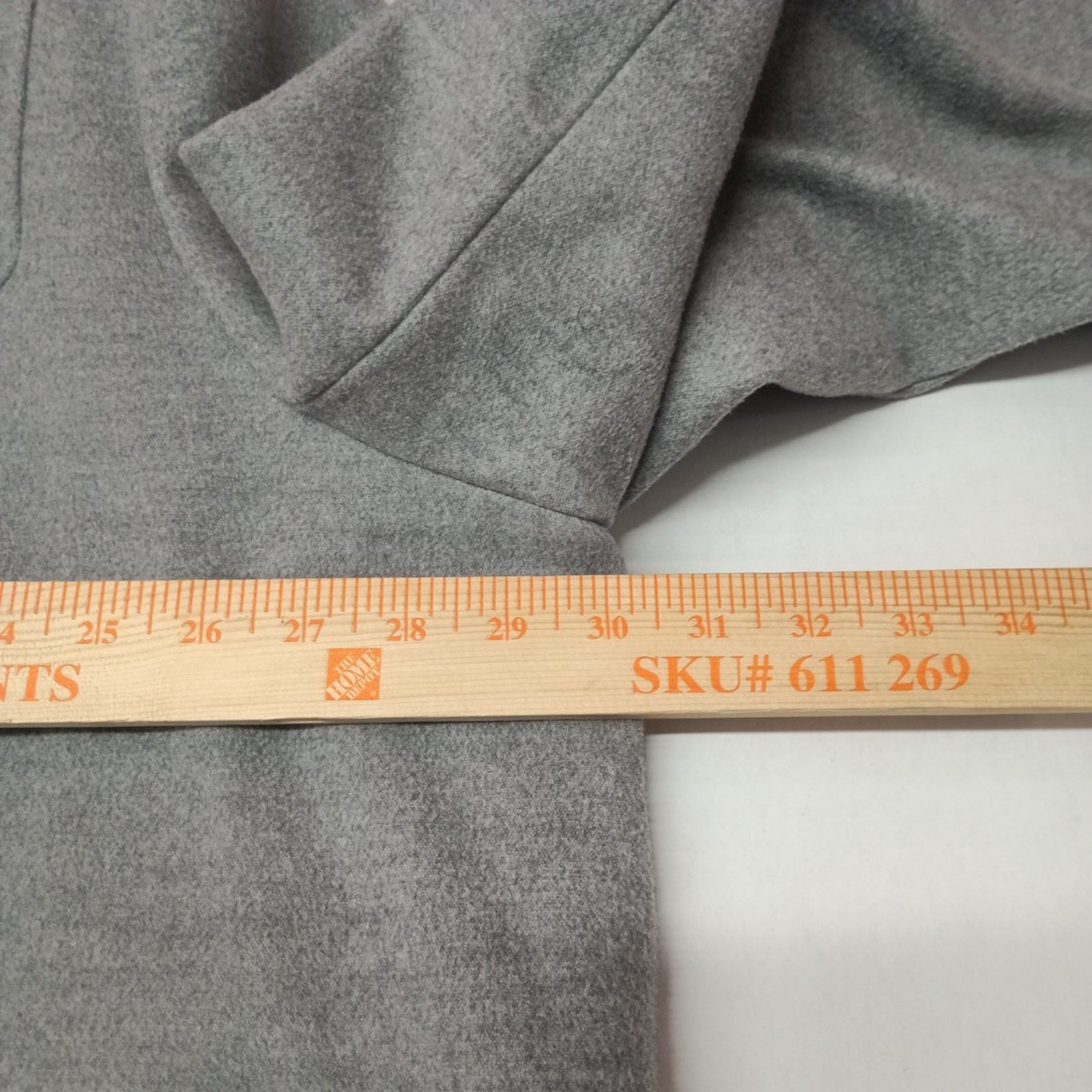 Asos Skirted Duffle Coat Swing Jacket Hooded Toggle Women's Plus Size 26 Gray — image 6 of 8